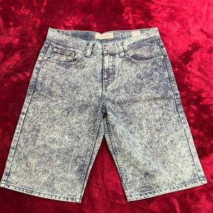 Green and blue Decibel shorts